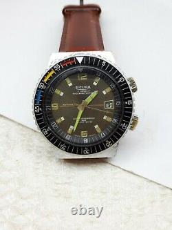Vintage Sicura Shockprotected Vacuum 400 Diver Date Mens Swiss Wrist Super Rare