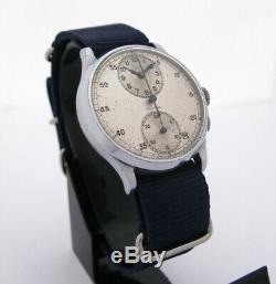 Vintage Sigma Single Button Chronograph Venus Cal. 140 RARE 1930s Swiss Watch