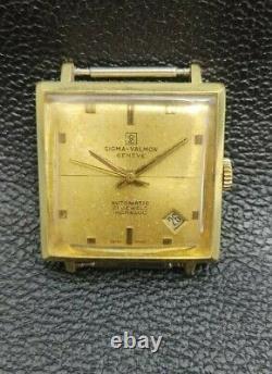 Vintage Sigma Valmon Geneve INCABLOC Men's Watch Swiss 21 Jewels Rare Working