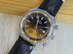 Vintage Soni (Sikura) Datomatic World Time mechanical rare Swiss mens watch