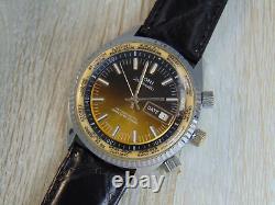 Vintage Soni (Sikura) Datomatic World Time mechanical rare Swiss mens watch