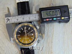 Vintage Soni (Sikura) Datomatic World Time mechanical rare Swiss mens watch