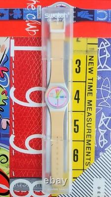 Vintage Swatch Watch GEOGLO GW403 1989 Standard Gents Rare Swiss Made Quartz