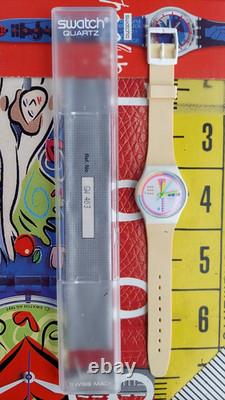 Vintage Swatch Watch GEOGLO GW403 1989 Standard Gents Rare Swiss Made Quartz