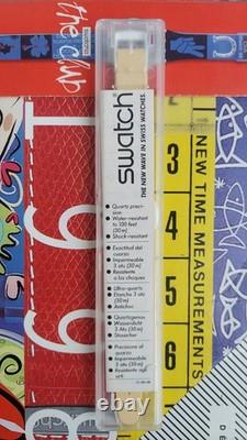 Vintage Swatch Watch GEOGLO GW403 1989 Standard Gents Rare Swiss Made Quartz