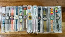 Vintage Swatch Watch Lot of 12- 1980s 1990s Swiss Made Rare Designs MIB
