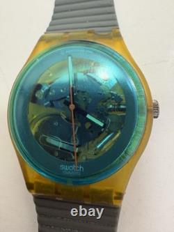 Vintage Swatch watch TURQUOISE BAY GK103 1987 Rare Swiss Made Quartz