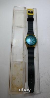 Vintage Swatch watch TURQUOISE BAY GK103 1987 Rare Swiss Made Quartz