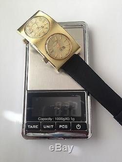 Vintage Swiss 17 Jewels Automatic ARDATH Watch Dual Dial Rare Mint Condition
