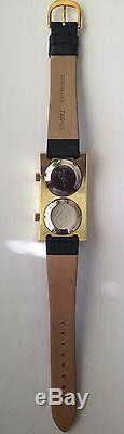 Vintage Swiss 17 Jewels Automatic ARDATH Watch Dual Dial Rare Mint Condition