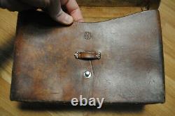 Vintage Swiss Army Military Leather Shoulder Bag 1954 R. Schutz Sattlerei Rare