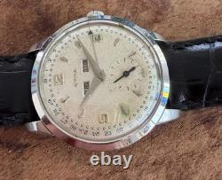 Vintage Swiss Cyma Triple Date Watch c. 1950s Beautiful & Rare Watch VG+