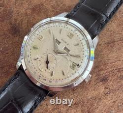 Vintage Swiss Cyma Triple Date Watch c. 1950s Beautiful & Rare Watch VG+