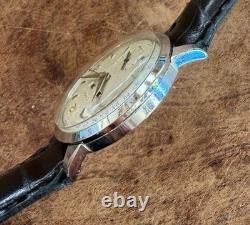 Vintage Swiss Cyma Triple Date Watch c. 1950s Beautiful & Rare Watch VG+