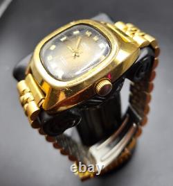 Vintage Swiss Gruen Precision Automatic 25 Jewels Gold Tone Mens Watch-Rare