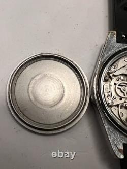 Vintage Swiss Jumbo Cauny Prima Chronograph Diver Valjoux 7734 Rare Model