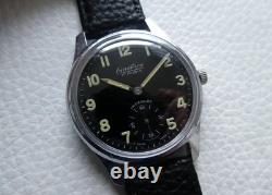 Vintage Swiss Made 60's Omikron Men's Military Style Mechanical Watch RARE