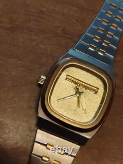 Vintage Swiss Made Jostens Watch In Case Usable Very Nice Need Battery Rare HTF