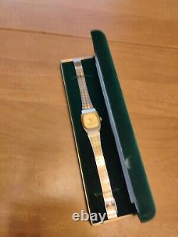 Vintage Swiss Made Jostens Watch In Case Usable Very Nice Need Battery Rare HTF