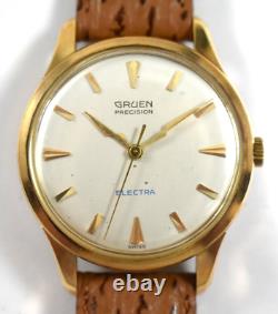 Vintage Swiss Made Rare Gruen Precision Electra Electric Wrist Watch lot. Rj