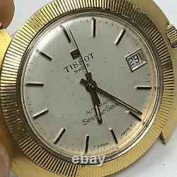 Vintage Swiss Made Tissot Seastar Seven Automatic Watch Gold Tone Rare