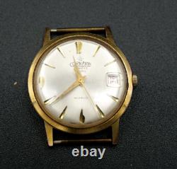 Vintage Swiss Men's Cornavin Gilt Rare Mechanical Watch Silver Dial