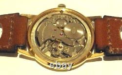 Vintage Swiss Men's Cornavin Gilt Rare Mechanical Watch, Silver Dial, Mint # 636