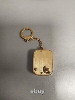 Vintage Swiss Reuge Musical Pendant Keychain Rare Works & Plays