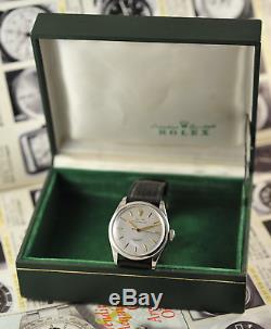 Vintage Swiss Rolex Oyster 6284 Semi Bubble Back Watch Stainless Steel 1954 RARE