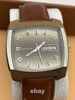 Vintage Swiss SANDOZ INCABLOC Automatic 25 Jewels Watch 1970'S Rare