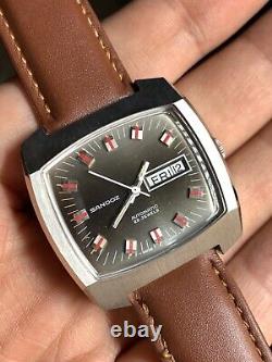 Vintage Swiss SANDOZ INCABLOC Automatic 25 Jewels Watch 1970'S Rare