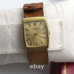 Vintage Tank Manual Winding Gold Plated Lady Watch Favre Leuba Swiss Ultra Rare