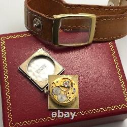 Vintage Tank Manual Winding Gold Plated Lady Watch Favre Leuba Swiss Ultra Rare