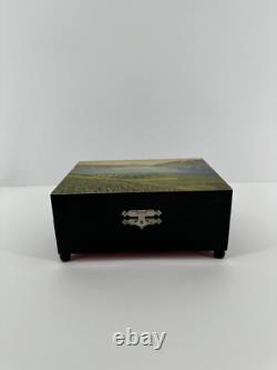 Vintage Thorens Swiss Automatic Disc Music Box with 12 Discs Rare Collectible
