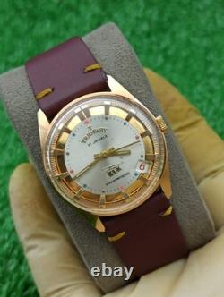 Vintage Tramway 17 Jewels Swiss Made Mechanical Men Watch Date Gold Plated RARE