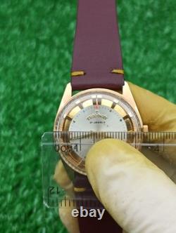 Vintage Tramway 17 Jewels Swiss Made Mechanical Men Watch Date Gold Plated RARE
