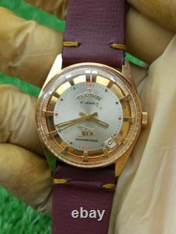 Vintage Tramway 17 Jewels Swiss Made Mechanical Men Watch Date Gold Plated RARE