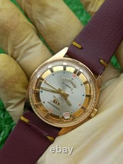 Vintage Tramway 17 Jewels Swiss Made Mechanical Men Watch Date Gold Plated RARE