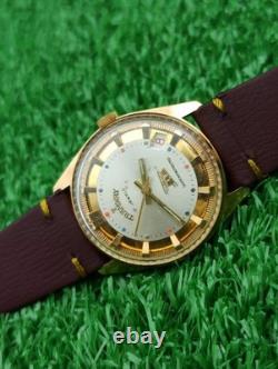 Vintage Tramway 17 Jewels Swiss Made Mechanical Men Watch Date Gold Plated RARE