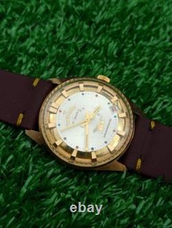 Vintage Tramway 17 Jewels Swiss Made Mechanical Men Watch Date Gold Plated RARE
