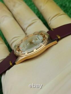 Vintage Tramway 17 Jewels Swiss Made Mechanical Men Watch Date Gold Plated RARE
