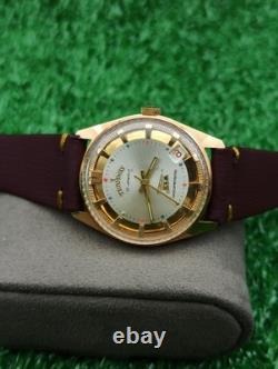 Vintage Tramway 17 Jewels Swiss Made Mechanical Men Watch Date Gold Plated RARE