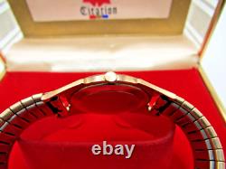 Vintage Ultra Rare Gents Benrus Citation Swiss Sub Second Slim Cross Hair Watch