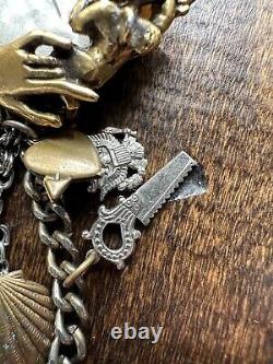 Vintage Ultra Rare John Wind Maximal Art Watch Charm Bracelet Watch Swiss Unique