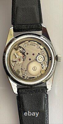 Vintage Ultra rare SOLAR Diver watch 17 Jewels Incabloc Swiss 5ATM TESTED BLACK