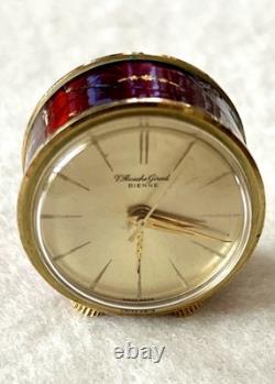 Vintage V Buesche Girod Swiss travel clock RARE FIND