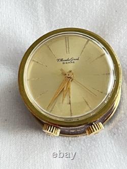 Vintage V Buesche Girod Swiss travel clock RARE FIND