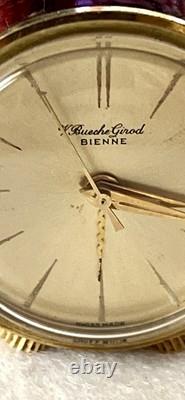 Vintage V Buesche Girod Swiss travel clock RARE FIND