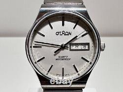 Vintage Very Rare Collectible Swiss All St. Steel Men's Quartz Watch Otron 7j