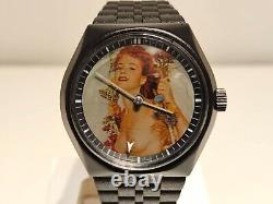 Vintage Very Rare Mystery Erotic Dial Men's Swiss Mechanical Watch Buler